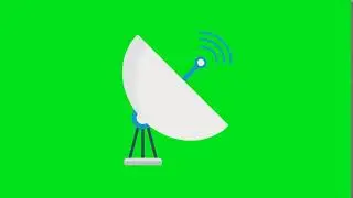 Satellite Dish green screen