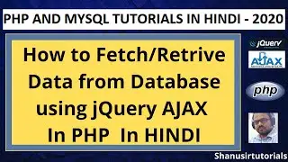 Fetch/Select Data using jQuery AJAX in PHP in Hindi