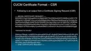 Live Webcast: Understanding and Managing Cisco Unified Communications Manager Certificates Part 3