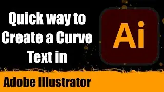 Adobe Illustrator Tutorial: How to Curve Text on a Path #adobeillustrator #adobeillustratortutorial