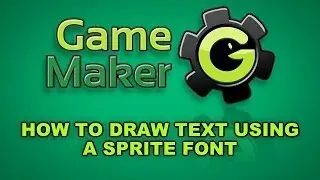 How to draw text using a sprite font in Game Maker