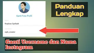 Ganti Nama dan Username di Instagram Gampang banget