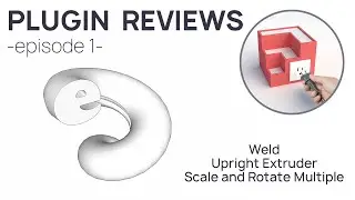 Weld, Upright Extruder, Scale and Rotate Multiple - Sketchup Plugin Reviews - EP1 - Tutorial