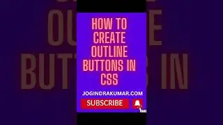 How to create outline buttons in html and CSS 