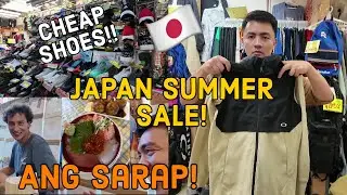 JAPAN SUMMER SALE IN UENO! + Trying Sachimi