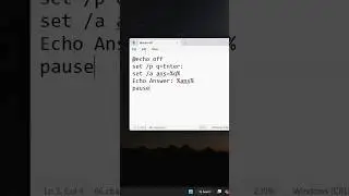 Make a Calculator with a Simple .BAT File | 💻 CMD Batch Script Tutorial 