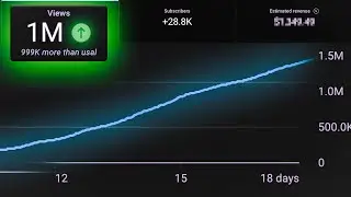 I got 1M Views and earned $__,__