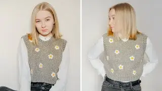 VEST with FLOWERS spokes 🌼 | For beginners