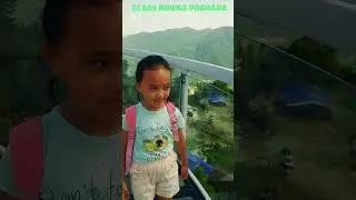 Myajina at GRLASS BRIDGE  POKHARA   #shorts  #vlog