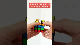 Кубик Рубика|узоры|Рыбка #cube #cubing #rubikcube #pattern #trick #puzzle  #кубикрубика #сборка