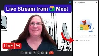 Live stream from Google Meet to YouTube