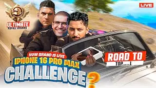 16 Pro Max Challange For Rank 1😍 | 300 Points Left For Rank 1 | Pubg Mobile | HOW BRAND LIVE