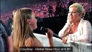 Smasher's Hollywood Hookup - 12 Year Old Sings at Pink Concert