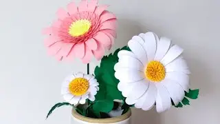 3D Daisy Paper Flowers | 3D svg | SVG Templates | Circuit | FREE 3D SVG | Flower Craft