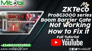 How to Fix ZKTeco ProBG3000 Boom Barrier Gate | Zkteco Boom Barrier  Trouble shooting & Repair