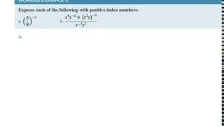 11MMC7E5 Expressing expressions with positive index numbers