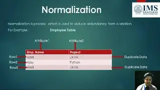DBMS basic  normalization