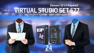 Virtual Studio Set 677 AFTER EFFECTS Template Videohive 32929279