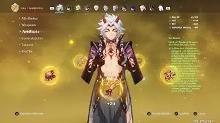 Genshin Impact Itto C0 Redhorn R1 full buff