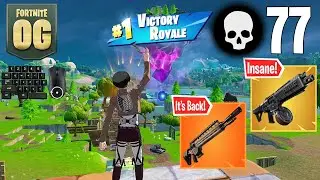 77 Elimination Solo Squads Wins Full Gameplay (Fortnite OG)