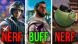 Impact Nade NERF, Lesion NERF, Iana Buff, Oryx Buff & More! R6 News Y9S1.3