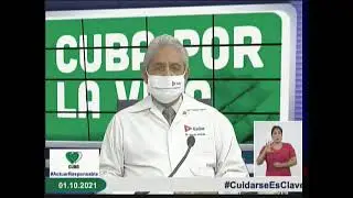 Conferencia de Prensa: Cuba frente a la Covid-19 (1ro. de octubrre de 2021)