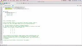 7.11. (Part 1) Lo Shu Magic Square - Python