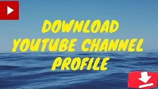 How can i download my channels profile picture | Save youtube profile picture