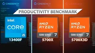 13400F VS 5700X VS 5700X3D - Cinebench, Adobe Premiere, Blender...| AMD vs Intel PRODUCTIVITY Test