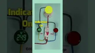 Connect Trip indicator light for MCB miniature circuit breaker. MCB trip indicator