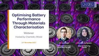 Optimising battery performance through materials characterisation