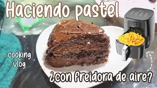 Vlog: hago mi primer pastel... ¿en freidora de aire? ft. RAMJOY 🎂
