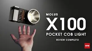 CENAS COM MOLUS X100 POCKET COB LIGHT DE 100W DA ZHIYUN