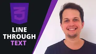 How to add a line through a text with CSS