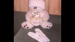 Детские варежки спицами ❀ Видео урок 2.childrens mittens❀Простые варежки для начинающих❀