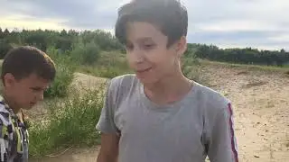Первый влог по сальто в песок