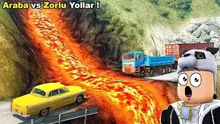 Arabalar vs Zorlu Yollar ! Beamng.drive