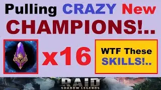 Pulling Crazy *NEW* Champions!.. WTF Are These Skills?!.. 16x Void Shards (RAID: Shadow Legends)