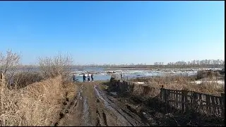 Костанай река Тобол паводок в районе Амангельдинской или Краснопартизанской плотины
