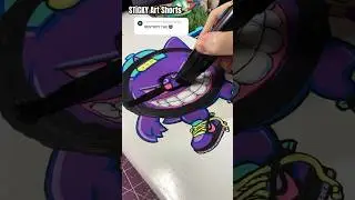 Destroying My Gengar Art with Posca for 
