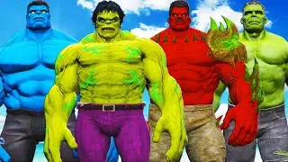 HULK vs SAVAGE HULK vs HELL HULK vs BLUE HULK - Epic Battle