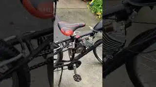 Engine on bicycle
