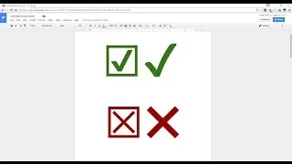 Insert Tick Box Symbols In Google Docs
