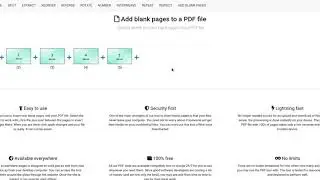 How to add blank pages to a PDF file