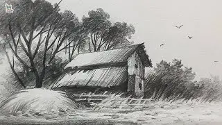 Beautiful Nature Art with Pencil Drawing and Shading