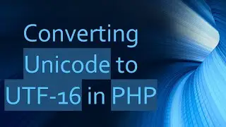 Converting Unicode to UTF-16 in PHP