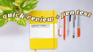 Leuchtturm1917 A5 Notebook + PEN TEST : notebook for bullet journaling 🍯🌻