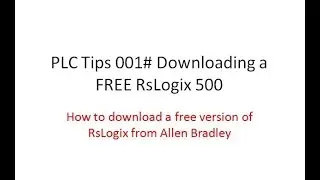 PLC Tips 001