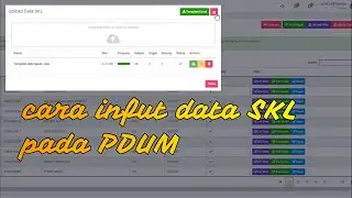 cara infut data skl pada pdum