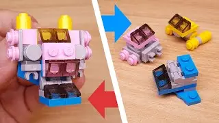 Mini LEGO brick combiner transformer mech - Rescue Power 